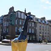 This striking sculpture features iconic landmarks, including Edinburgh Castle, the Forth Rail Bridge and St Giles Cathedral.