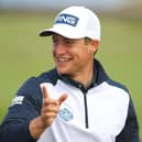 Calum Hill reacts on the 14th hole during the first round of the Hero Open at Fairmont St Andrews. Picture: Andrew Redington/Getty Images.