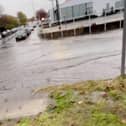 Images reveal significant surface water at Banhead Drive, Edinburgh this morning. Picture: Video by @ryanmeston07