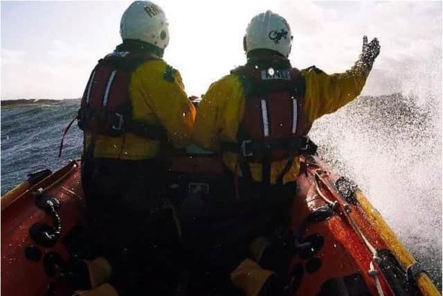 The coastguard rescued the men on Wednesday