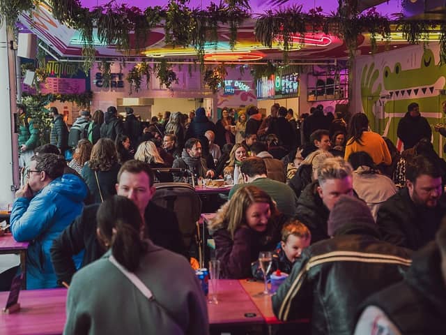 Gilded Balloon is partnering with Edinburgh Street Food to bring an exciting new comedy night. Pictured is Edinburgh Street Food on its opening weekend