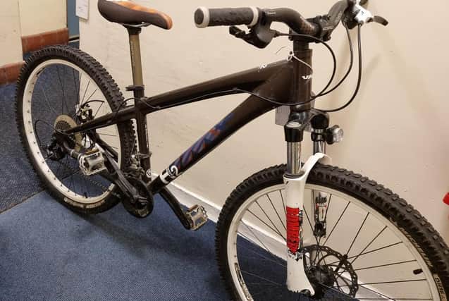 The UMF branded bicycle recovered by officers in Penicuik.