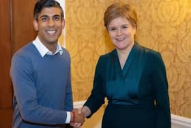Rishi Sunak and Nicola Sturgeon talked over a private dinner at an Inverness hotel (Picture: Downing Street)