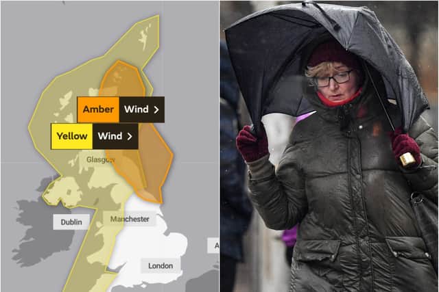 High winds are set to batter the capital on Friday and Saturday.