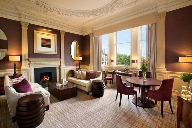 Where: Princes Street, Edinburgh EH1 2AB. Elle says:  Waldorf Astoria Edinburgh has a luxurious spa with an indoor pool, sauna and steam room. The Royal Mile and the World Heritage Site that is the Old Town are both within a mile of the hotel.