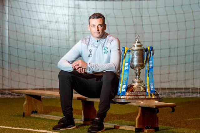 Having taken his team to the semi-finals last time,  Hibs boss Jack Ross would love to go all the way in this season's Scottish Cup compettion. Photo by Mark Scates / SNS Group