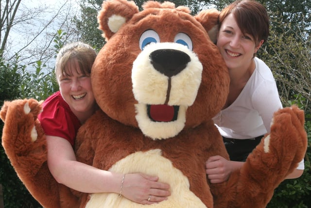 Ashgate hospice fundraisers Emily Evans and Alison Ward in 2009