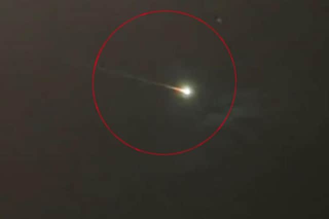 A 'brilliant fireball' was seen in the skies above parts of the UK