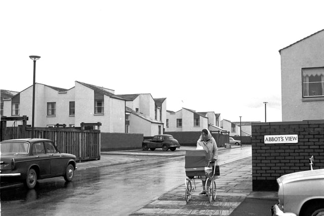 The Abbot's View housing scheme in Haddington pictured in December 1965.