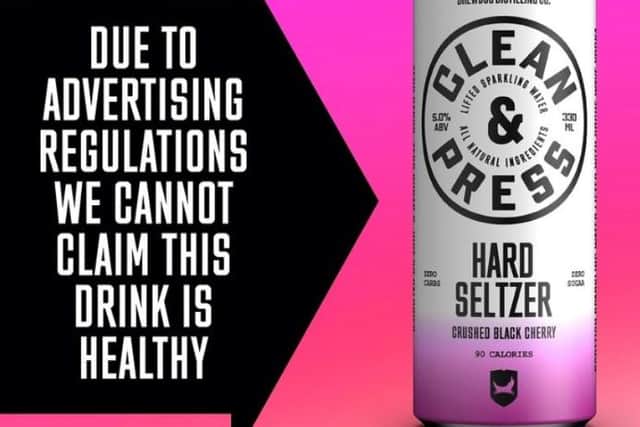 Screengrab issued by the Advertising Standards Authority (ASA) of an Instagram post by Brewdog that has been banned for making misleading claims over an alcoholic drink.
