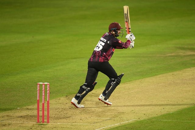 Born in Milton Keynes, James Hildreth is a professional cricketer who plays for Somerset County Cricket Club. He is a right-handed batsman and occasional right-arm medium pace bowler (Photo by Harry Trump/Getty Images)