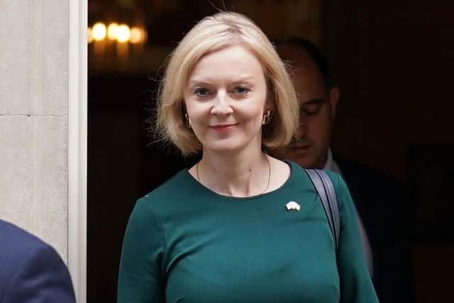 New Prime Minister Liz Truss leaves 10 Downing Street yesterday