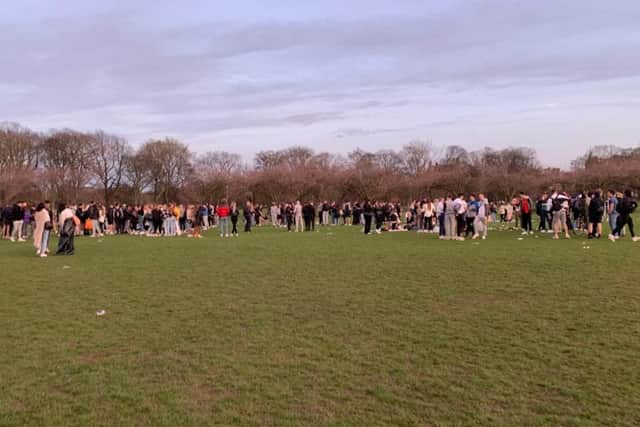 Young people gathering across the Meadows (Photo: Anna Koslerova).