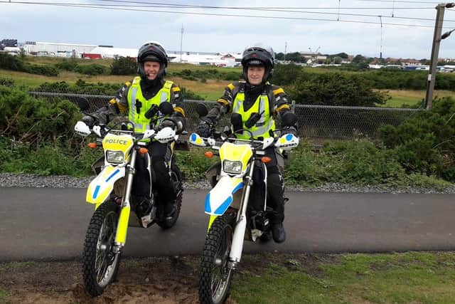 Officers on off-road bikes have been deployed to catch the thugs.