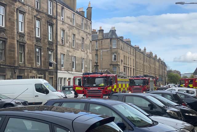 Fire crews attend the blaze on Iona Street (Photo: Alexis Woods).