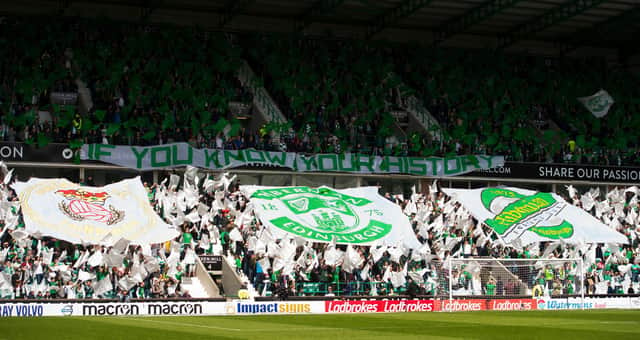 Hibs fans have rallied to support their club. Picture: SNS
