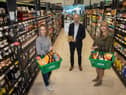 From left: Ashley Connolly of Asda, and John Davidson and Stephanie Pritchard of Scotland Food & Drink. Picture: Jeff Holmes.