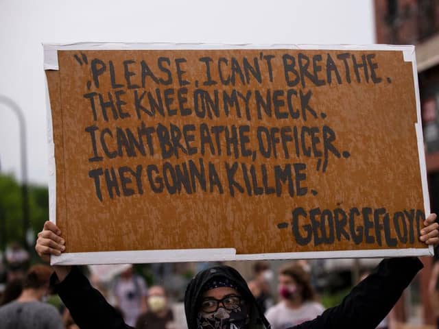 Protestors have been demonstrating against the death of George Floyd outside the 3rd Precinct Police Precinct (Getty Images)