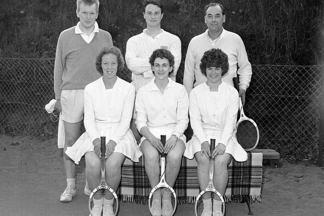 The Liberton Mixed Doubles Tennis Team in 1963.