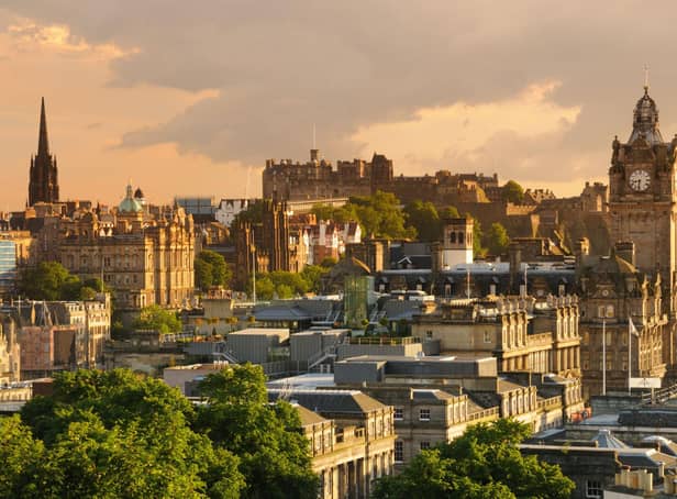 The sun will set at the end of the summer solstice in Edinburgh. Photo: Chris Hepburn / Getty Images / Canva Pro.
