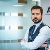 Martin Compston as DS Steve Arnott in the BBC's hit drama 'The Line of Duty'.
