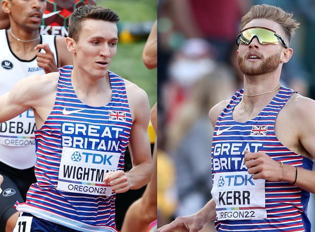 Edinburgh's Jake Wightman and Josh Kerr are both aiming for a medal in the world 1,500m final. Picture: Getty