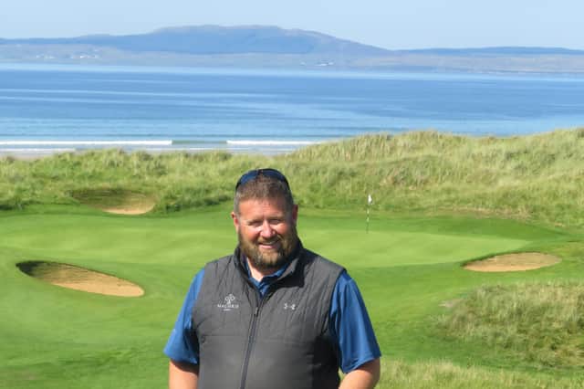 Dean Muir at The Machrie, where he moved as course manager but has now become the head of golf