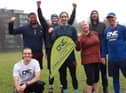 Edinburgh Evening News reporter Kevin Quinn (second from right) joined the One Element Edinburgh group at the Meadows for circuit fitness training.