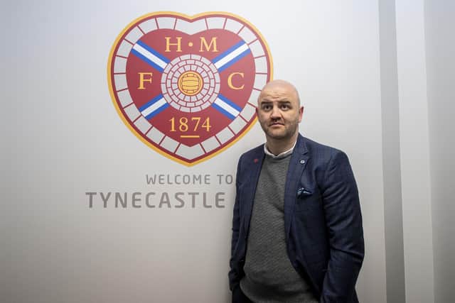 Hearts sporting director Joe Savage pictured at Tynecastle.
