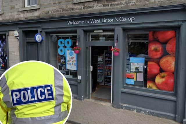 Police are appealing for information after an undisclosed sum of cash was stolen in a break-in at the Co-op in Main Street, West Linton.