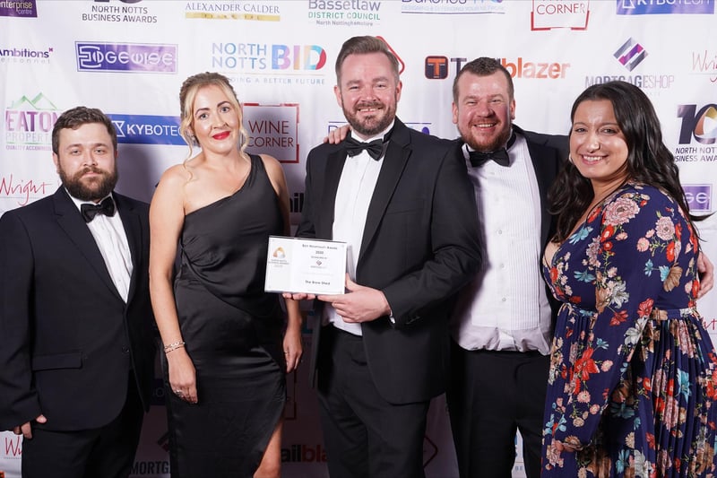 The Brew Shed were delighted to win the best hospitality award, sponsored by The Mortgage Shop.