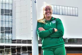 Lia Tweedie is already amongst the goals again for Hibs. Picture: HFC