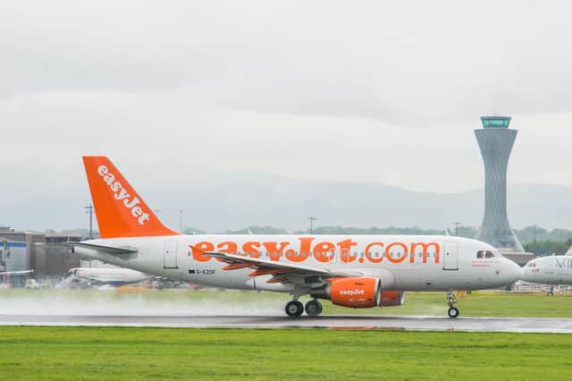 EasyJet aircraft were a familiar sight at Scottish airports, including Edinburgh, before the pandemic but services have been cut back sharply. Picture: Ian Georgeson