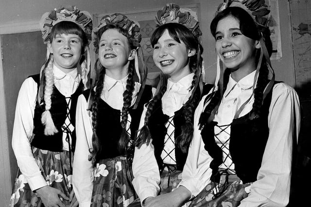 The Hunter's Tryst Dancers appearing in the festival in 1965.