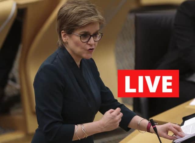Nicola Sturgeon has said she is “cautiously optimistic” about Scotland’s coronavirus situation ahead of a statement announcing any changes to restrictions.