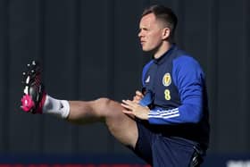 Lawrence Shankland has been called up to the Scotland squad for the match with Spain on Tuesday evening. Picture: SNS