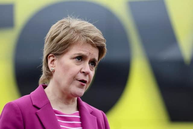 Nicola Sturgeon is speaking on independence. Picture: PA