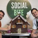 Josh Littlejohn and Head Chef of Social Bite Central Kitchen, Richard Leece