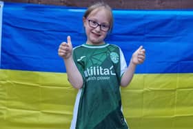 Little Hibby Orla Ferguson from Bonnyrigg has raised more than £700 for the Dnipro Kids charity.