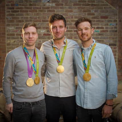 Five Rings Coffee founders Callum Skinner, Philip Hindes and Owain Doull will be at their Meadowbank Cafe in the Meander Apparel pop up shop on George Street this weekend