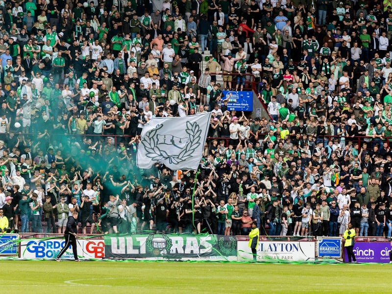 The away end