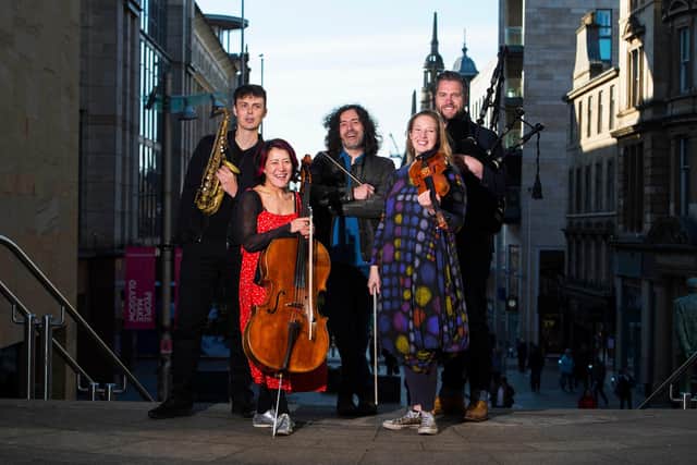 Members of the Grit Orchestra, who will be staging a free concert in Princes Street Gardens on the opening weekend of the Edinburgh International Festival. Picture: Paul Devlin