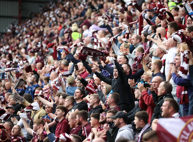 Hearts fans are certain to make plenty noise against Hibs on Monday.