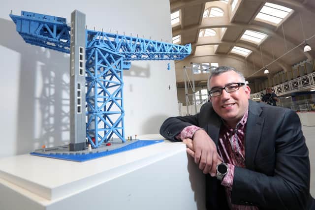 Warren Elsmore at the West Dunbartonshire Council LEGO launch