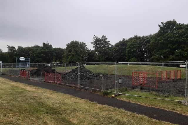 The play park first built in 1992 has now been removed to make way for the exciting new development.