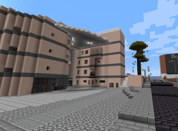 The challenge to recreate both the inside and outside of Abertay University using Minecraft took around six weeks in total and over 700,000 Minecraft blocks
