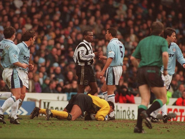 Man City failed to win any of their opening 11 games of the 1995-96 season, picking up just two points. They then won four out of five matches which included consecutive victories against Wimbledon, Aston Villa and Leeds United. They couldn't keep the momentum going as they finished 18th on 38 points.