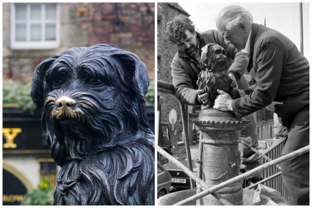 The Greyfriars Bobby statue was erected in 1873 - the same year that the Edinburgh Evening News was first published. The likeness of the dog has sat on the corner of Candlemaker Row and George IV Bridge for the past 150 years.