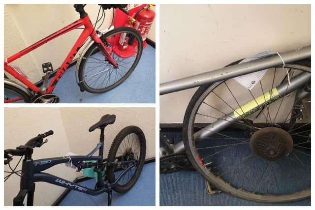 Three bikes believed to be stolen have been recovered by police