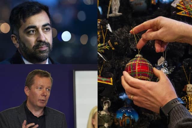 Health secretary Humza Yousaf and national clinical director Jason Leitch appealed to people to ‘squeeze’ in their booster on Christmas Eve as Omicron cases spread.